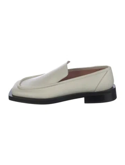 Pre-owned Gia/rhw Leather Loafers In White