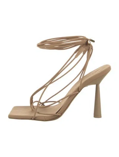 Pre-owned Gia/rhw Leather Sandals In Brown