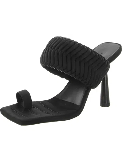 Gia/rhw Rosie 1 Raso Womens Satin Braided Slide Sandals In Black