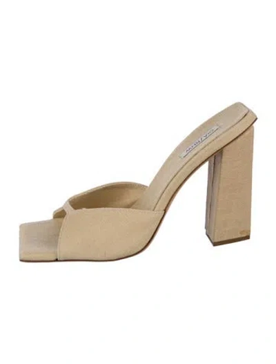 Pre-owned Gia/rhw Slides In Neutrals