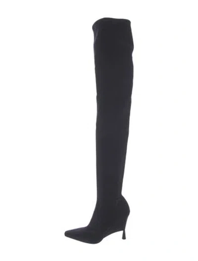 Pre-owned Gia/rhw Sock Boots In Black