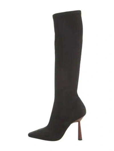 Pre-owned Gia/rhw Suede Boots In Black