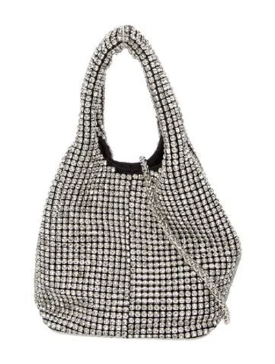 Pre-owned Giarite Crystal Hobo In Silver