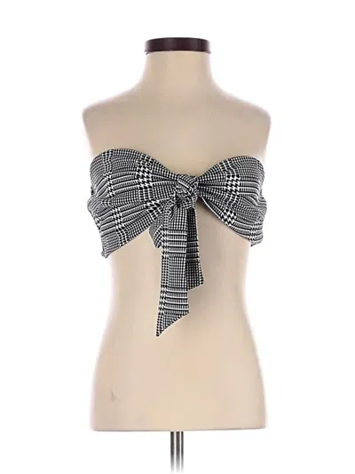 Gibiu Tube Top Black Strapless Neckline Tops