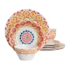 Gibson 12-pc. Melamine Dinnerware Set In Multi