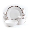 Gibson 12 Piece Lanvale Fine Ceramic Dinnerware Set For 4 In Multi