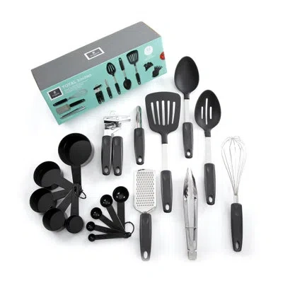 Gibson 18 Piece Chefs Better Basics Gadget And Tool Set In Silver;black