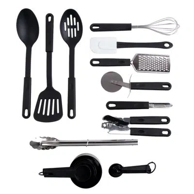 Gibson 20-piece Kitchen Utensil Set In Black