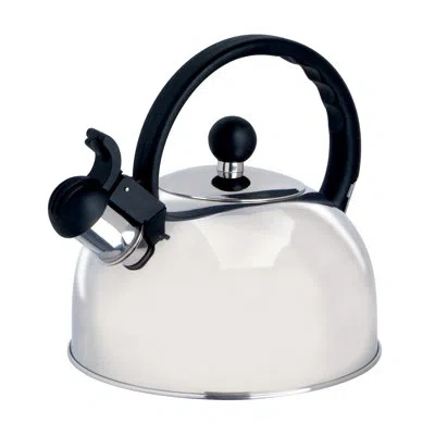 Gibson 2.5 Qt. Stainless Steel Whistling Stovetop Kettle In Silver