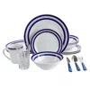 Gibson 32 Piece Ceramic Dinnerware Set In White