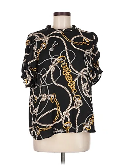 Pre-owned Gibson 3/4 Sleeve Blouse In Black