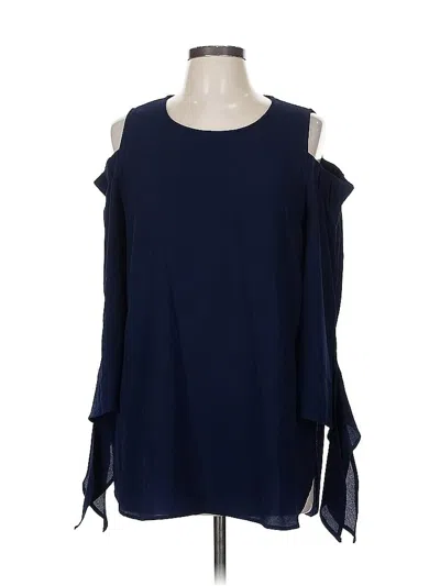 Pre-owned Gibson 3/4 Sleeve Blouse In Blue