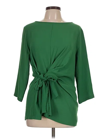 Pre-owned Gibson 3/4 Sleeve Blouse In Green
