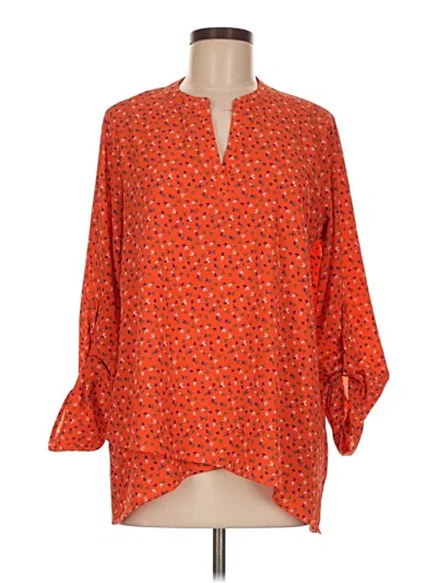 Pre-owned Gibson 3/4 Sleeve Blouse In Orange