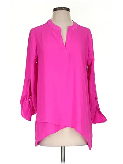 Pre-owned Gibson 3/4 Sleeve Blouse In Pink