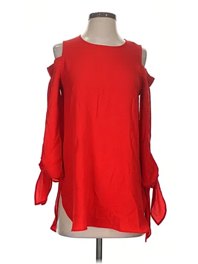 Pre-owned Gibson 3/4 Sleeve Blouse In Red