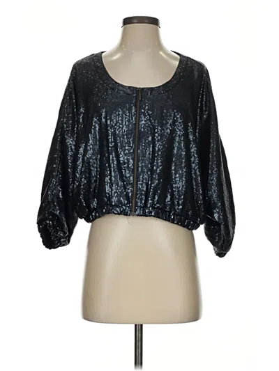 Pre-owned Gibson 3/4 Sleeve T-shirt In Black