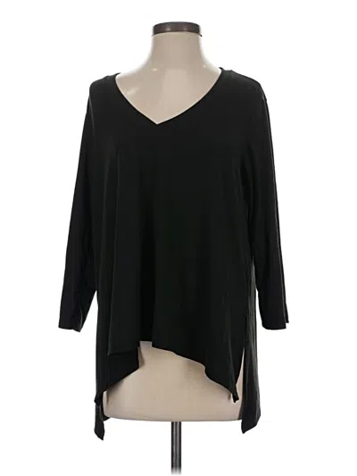Pre-owned Gibson 3/4 Sleeve T-shirt In Black