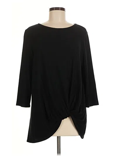 Pre-owned Gibson 3/4 Sleeve T-shirt In Black