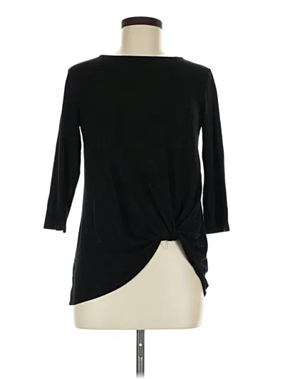 Pre-owned Gibson 3/4 Sleeve T-shirt In Black