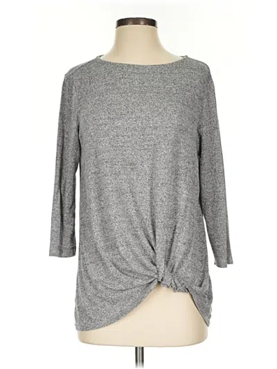 Pre-owned Gibson 3/4 Sleeve T-shirt In Gray