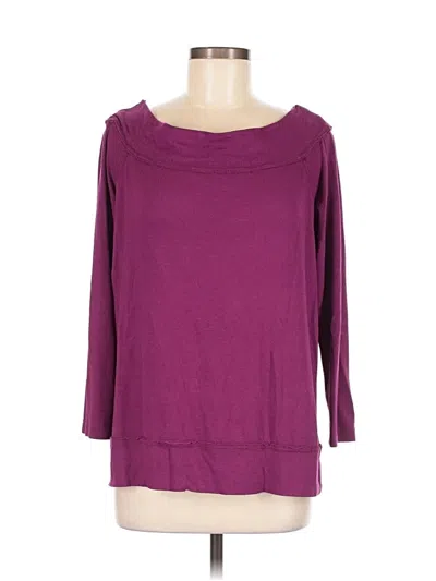 Pre-owned Gibson 3/4 Sleeve T-shirt In Purple