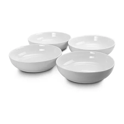 Gibson 4-pc. Stoneware Pasta Bowl In White