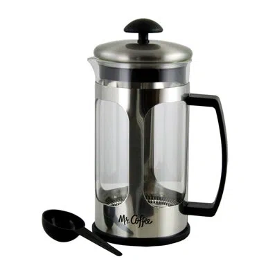 Gibson 4-cup Mr. Coffee Daily Brew French Press Coffee Maker In Clear;black