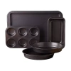 Gibson Bake 5-pc. Bakeware Set In Black