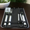 Gibson Bbq Basics Grilling Tool Set In Black