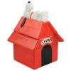 Gibson Classic Snoopy Dog House Durastone 11.2in Cooke Jar In Red