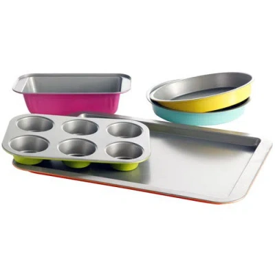 GIBSON GIBSON COLOR SPLASH LYNEHAM 5 PC CARBON STEEL BAKEWARE SET
