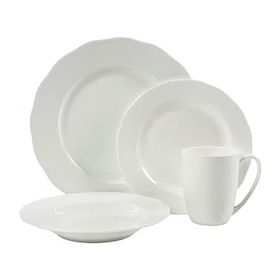 Gibson Coupe 16-pc. Bone China Dinnerware Set In White