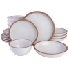 Gibson Earthenware Dinnerware Set - Service For 4 In White