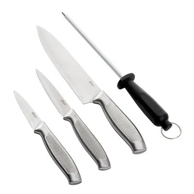 Gibson Edgefield 4 Piece Knife Set In Silver
