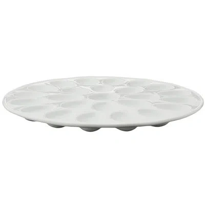 Gibson Egg Platter In White