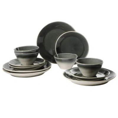 Gibson Elite 12-piece Stoneware Dinnerware Set, Service For 4 In Multi