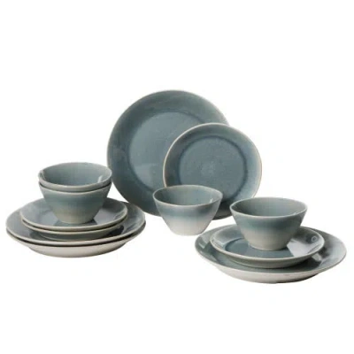 Gibson Elite 12-piece Stoneware Dinnerware Set, Service For 4 In Multi