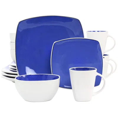 Gibson Elite 16 Piece Stoneware Dinnerware Set In Cobalt