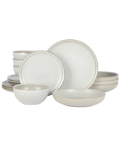 Gibson Elite Beckett 16 Pc. Dinnerware Set, Service For 4 In Neutral