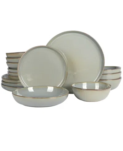 Gibson Elite Berea 16 Pc. Dinnerware Set, Service For 4 In Green