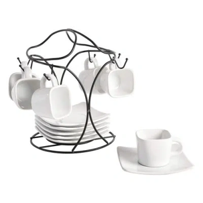 Gibson Elite Gracious Dining 12 Piece 3.25 Ounce Ceramic Espresso Cup And Saucer Set In Multi