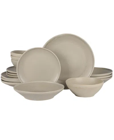 Gibson Elite Island Cove 16 Pc. Dinnerware Set, Service For 4 In Neutral