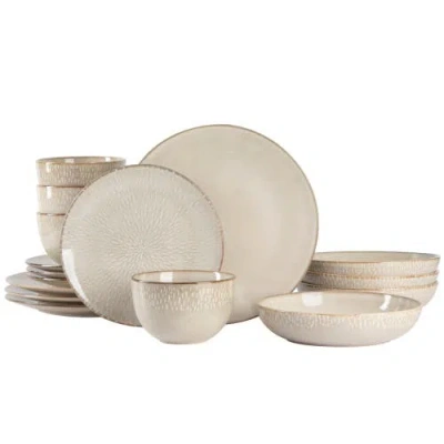 Gibson Elite Matisse 16-piece Dinnerware Set In Neutral
