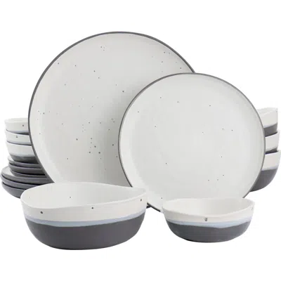 GIBSON ELITE GIBSON ELITE RHINEBECK 16 PIECE ROUND STONEWARE DINNERWARE SET