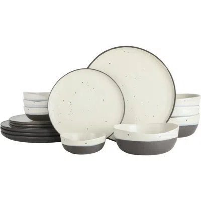Gibson Elite Rhinebeck 16-piece Double Bowl Dinnerware Set In Multi