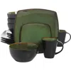 Gibson Elite Soho Lounge Square Stoneware Dinnerware Set In Multi
