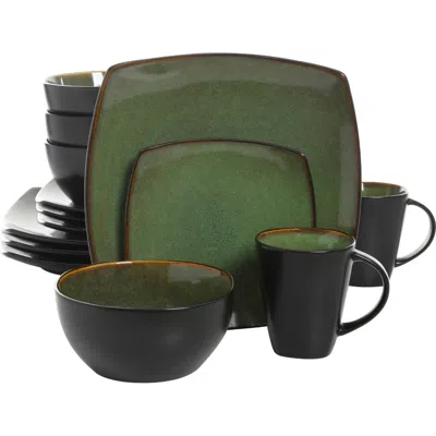 Gibson Elite Soho Lounge Square Stoneware Dinnerware Set In Multi