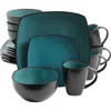Gibson Elite Soho Lounge Square Stoneware Dinnerware Set In Multi