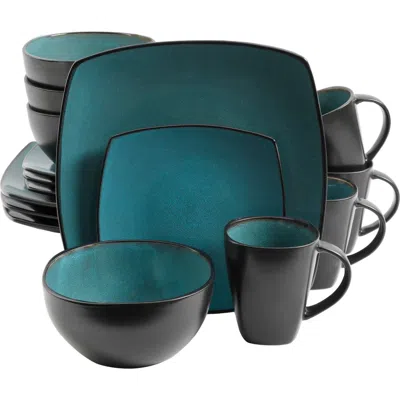 Gibson Elite Soho Lounge Square Stoneware Dinnerware Set In Multi
